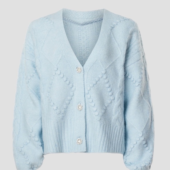Diamond Knit Cardigan - Picture 1 of 6